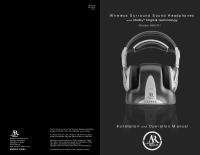 Acoustic Research AW-791 - Owners Manual